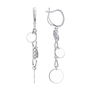 Серьги из серебра 925 пробы SOKOLOV 94024209