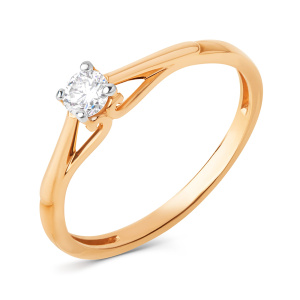 Кольцо из золота 585 пробы DINASTIA 004921-1102