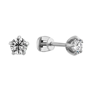 Серьги из серебра 925 пробы с фианитом SVETLOV 21-0975-23-01