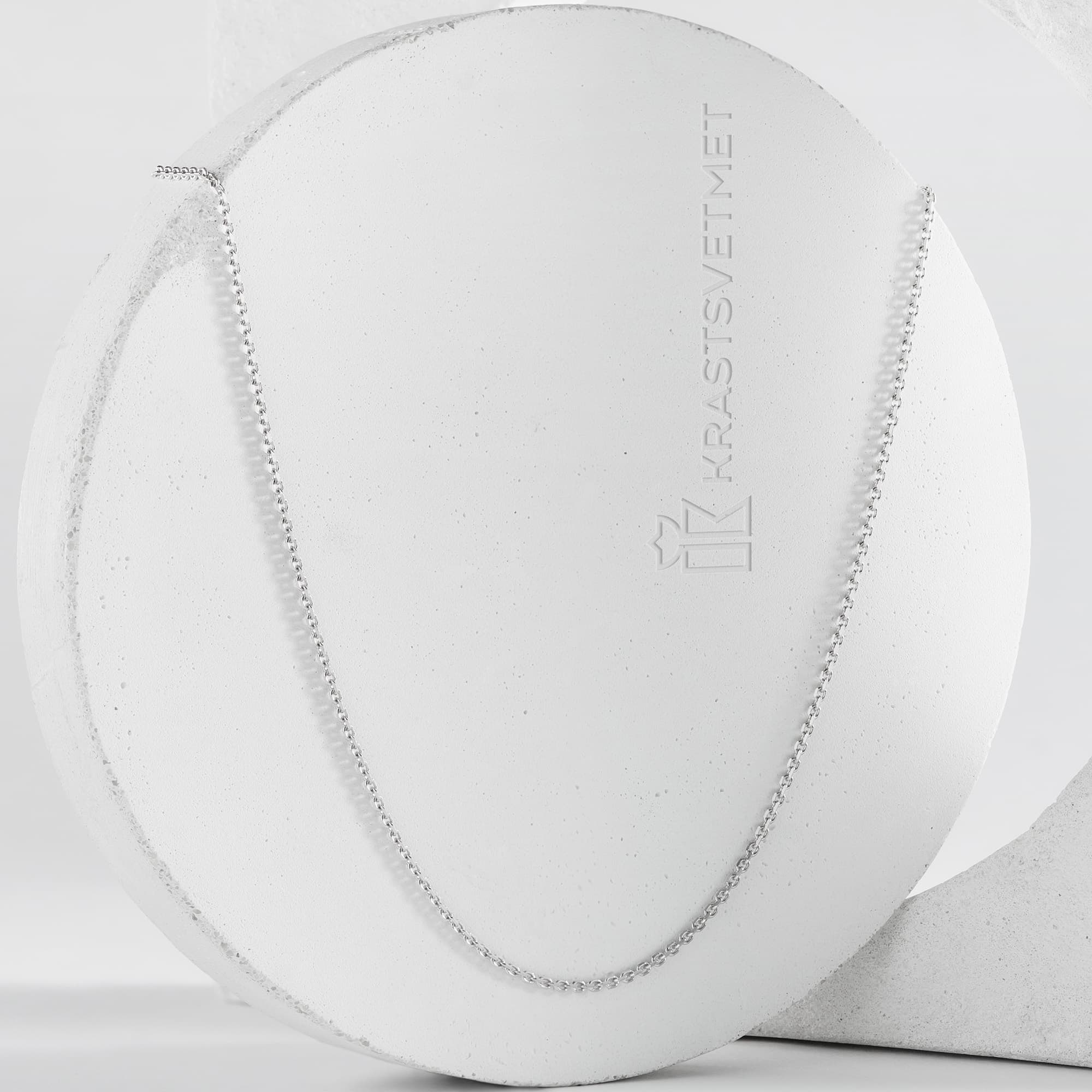 Цепь из серебра 925 пробы KRASTSVETMET НЦ 22-053Ю-3 d.0,45 Серебро 925 пр.