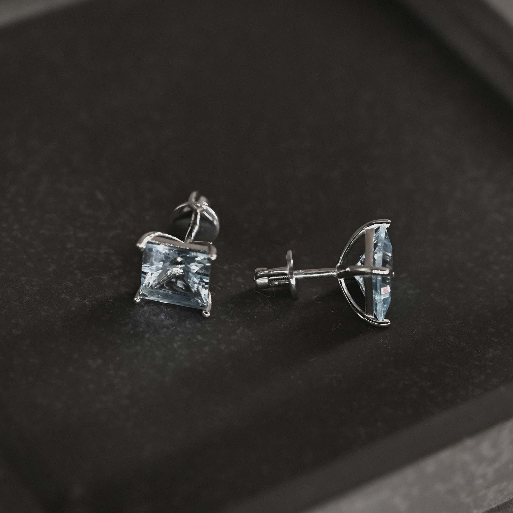 Серьги из серебра 925 пробы с топазом ATMA 02-13-0098 