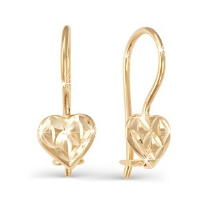 Серьги из золота 585 пробы DEL'TA 220068