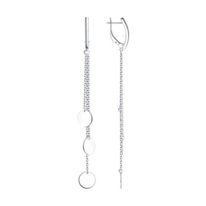 Серьги из серебра 925 пробы SOKOLOV 94023952