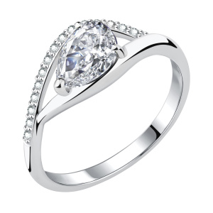 Кольцо из серебра 925 пробы с фианитом TALANT 20-72-0001-11804