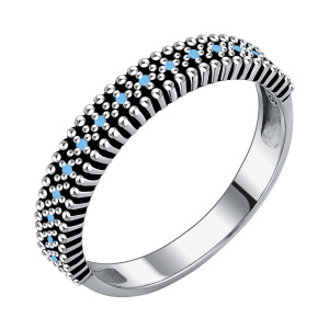 Кольцо из серебра 925 пробы с нанобирюзой TALANT 20-76-000Ъ-15052