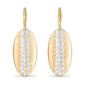 Серьги из золота 585 пробы DEL'TA 220204
