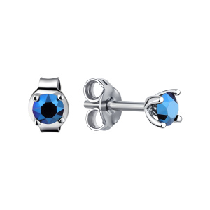 Серьги из серебра 925 пробы с кристаллом swarovski TALANT 12-72-000Ц-10756